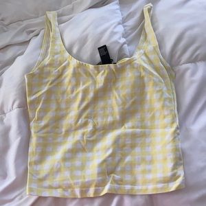 forever21 basic cropped tee